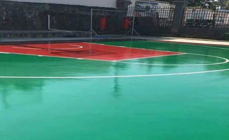 达州篮球场翻新地面